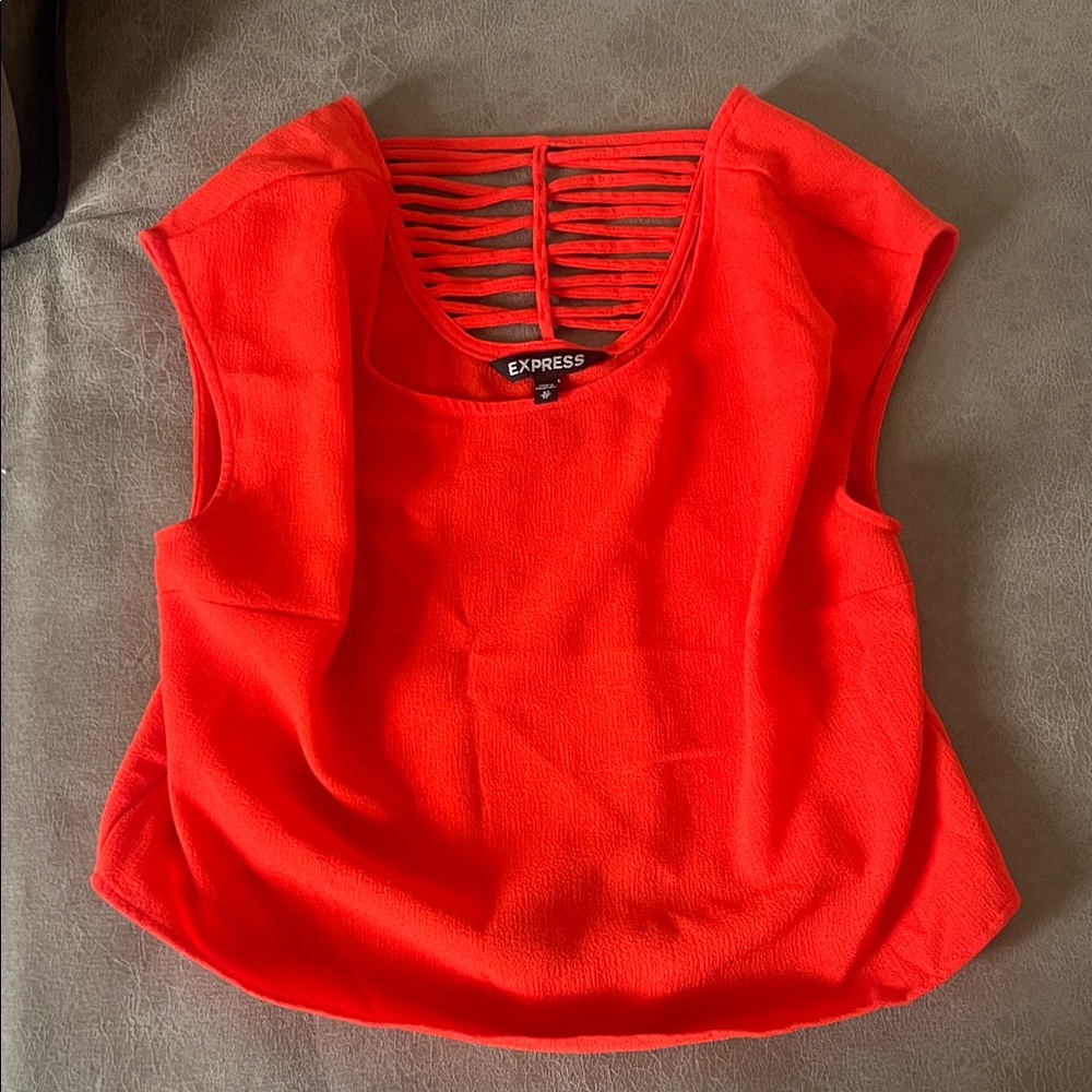 Express Women's Vibrant Red Blouse